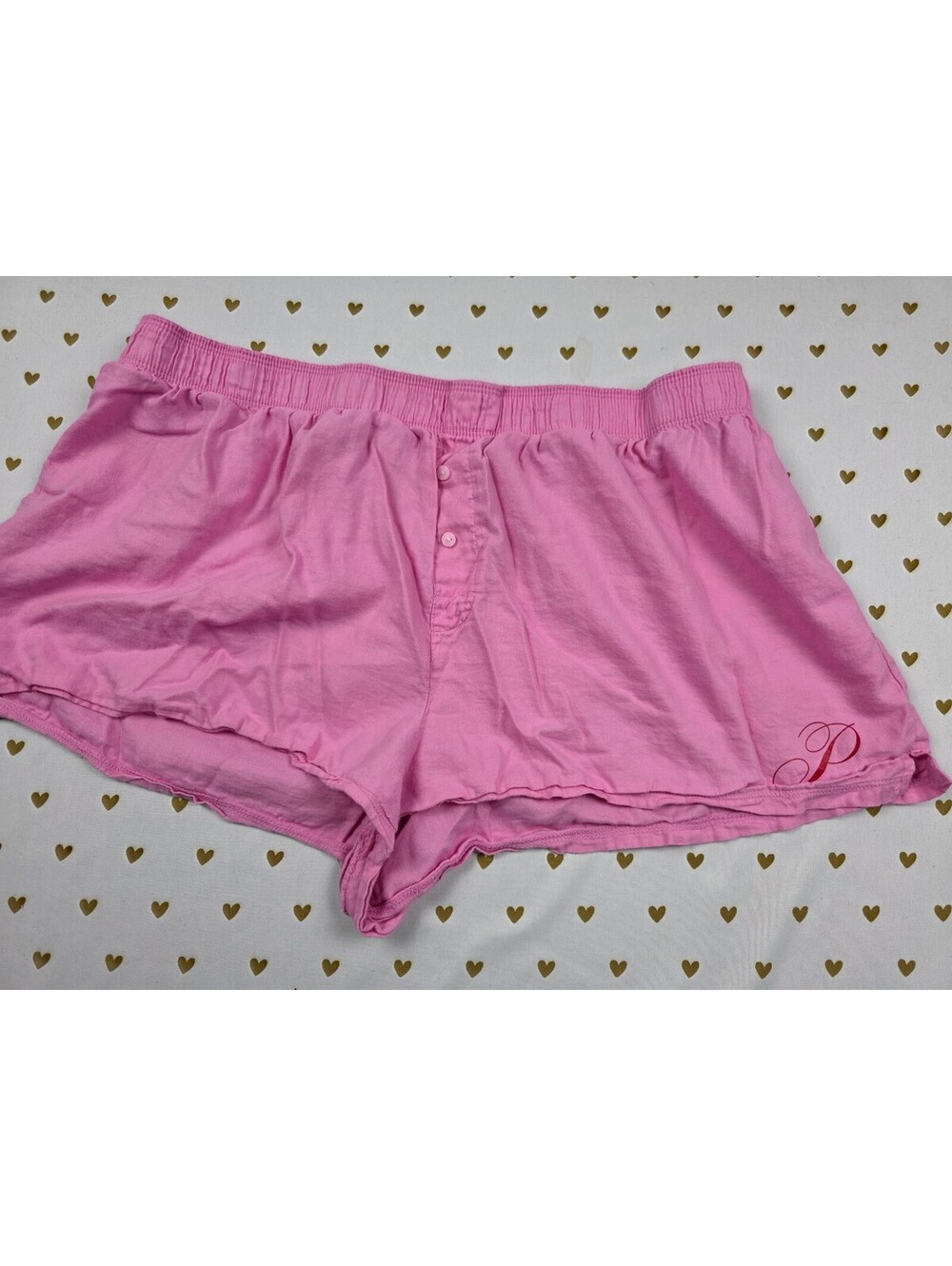 Victorias Secret PINK Logo Large Sleep Shorts Boxers Pajama Bottoms